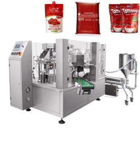 Rotary Spout Pouch Filling Machine for Mayonnaise & Sauces