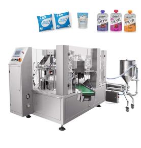Rotary Spout Pouch Filling Machine for Yogurt & Dairy Drinks