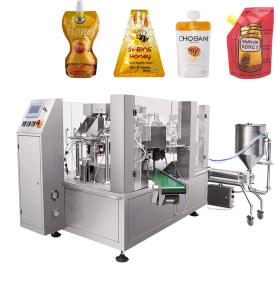 Rotary Spout Pouch Packing Machine for Honey & Syrup (Heated System)
